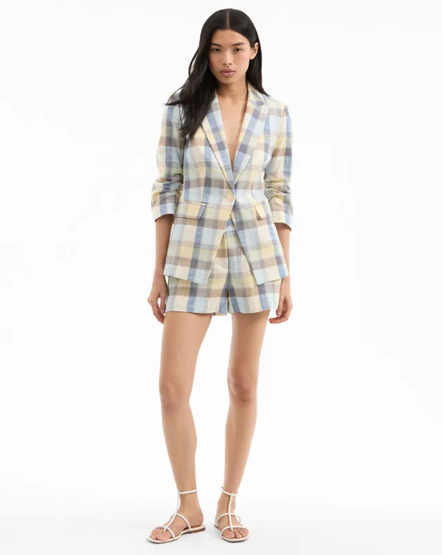 Clayton Plaid Dickey Jacket sold by Veronica Beard
