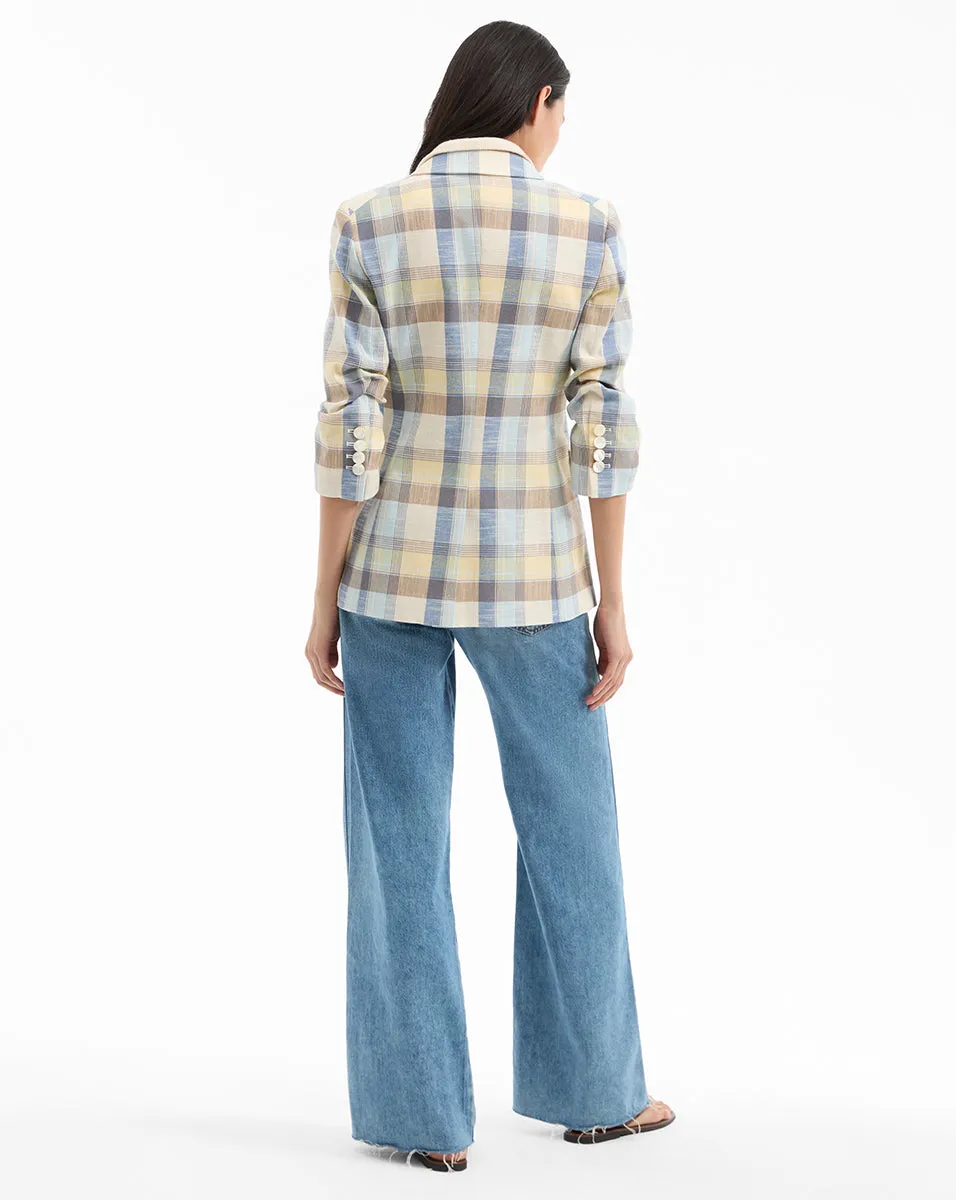 Clayton Plaid Dickey Jacket sold by Veronica Beard product image thumbnail 5