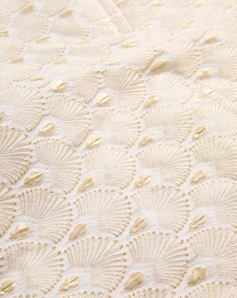 Jazmin Gold-Print Short sold by Veronica Beard product image thumbnail 4