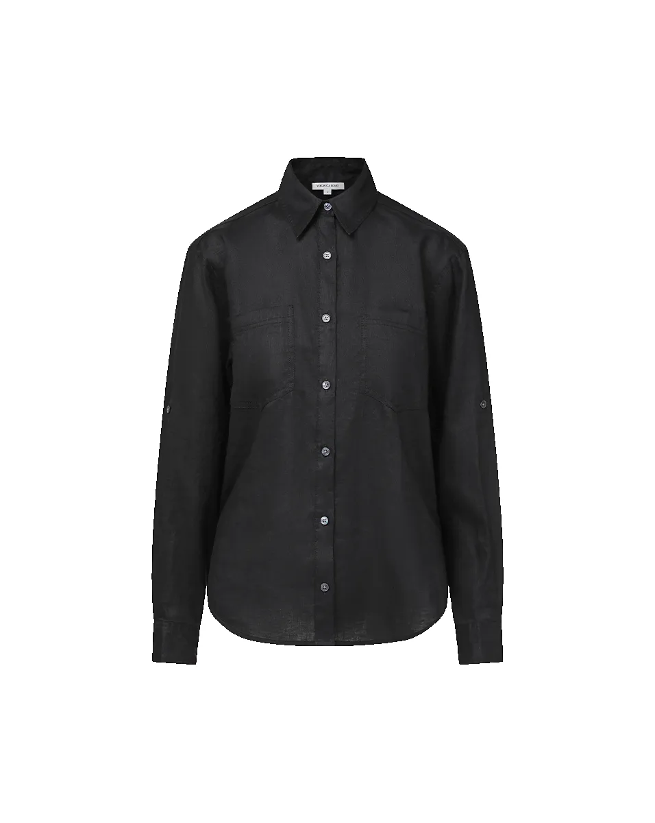 Gil Linen Shirt sold by Veronica Beard product image thumbnail 5
