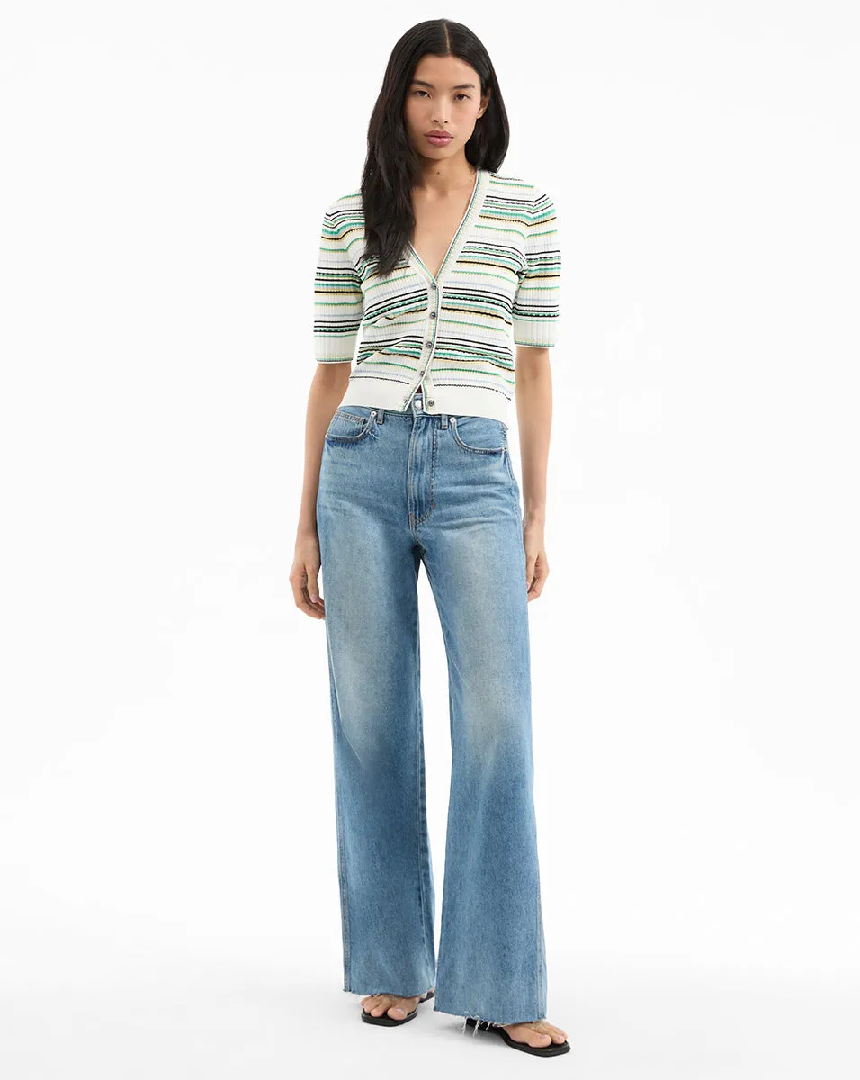 Varia Striped Cardigan sold by Veronica Beard product image thumbnail 2