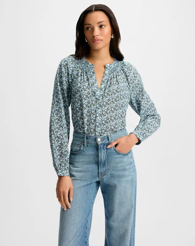 Madge Floral Blouse sold by Veronica Beard