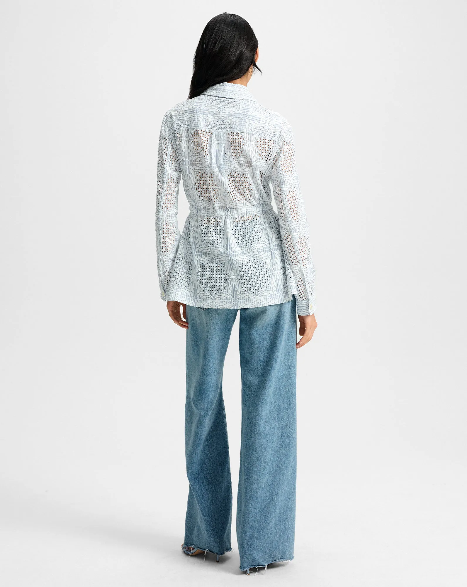 Kiki Eyelet Jacket sold by Veronica Beard product image thumbnail 3