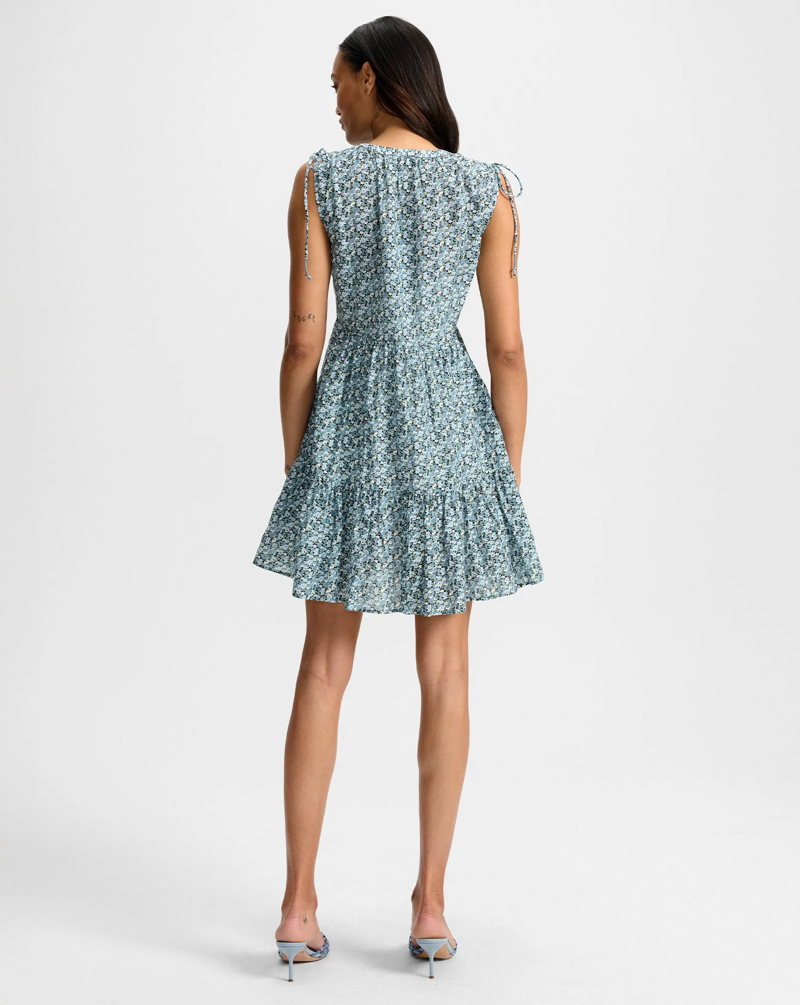 Yulianna Floral Mini Dress sold by Veronica Beard product image thumbnail 4