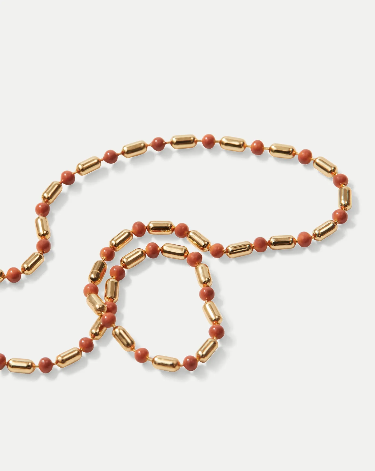 Long Enamel Bead Chain Necklace sold by Veronica Beard product image thumbnail 5