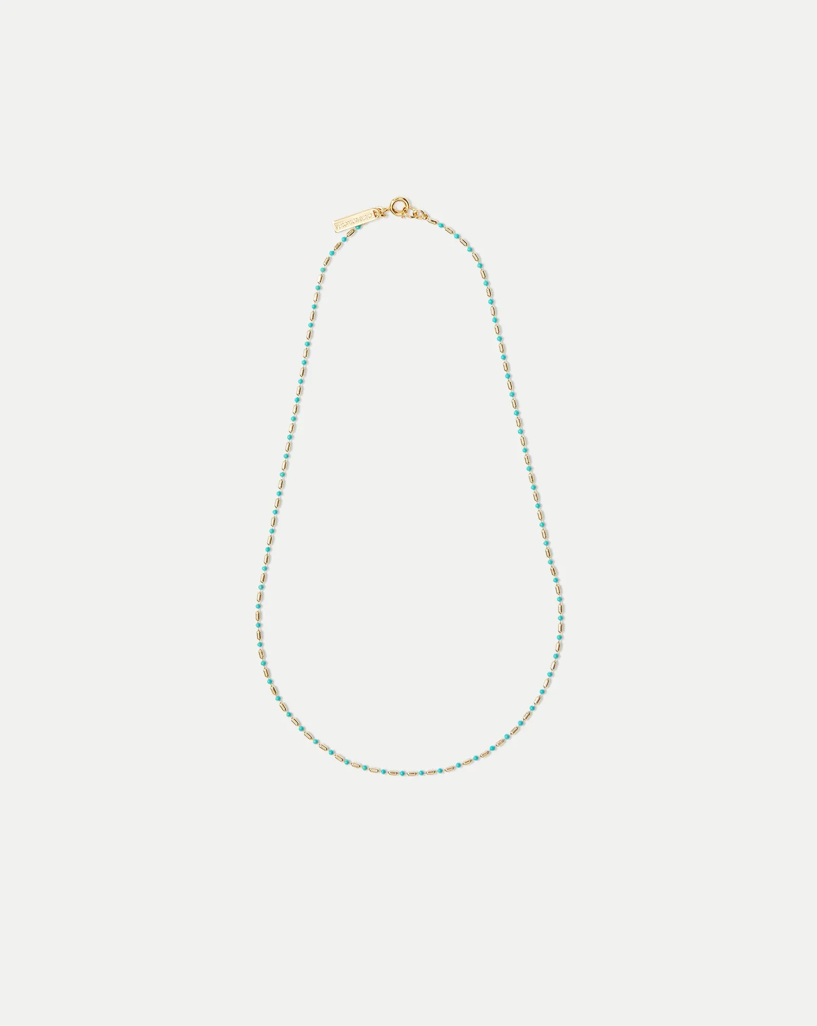 Enamel Bead Chain Necklace sold by Veronica Beard