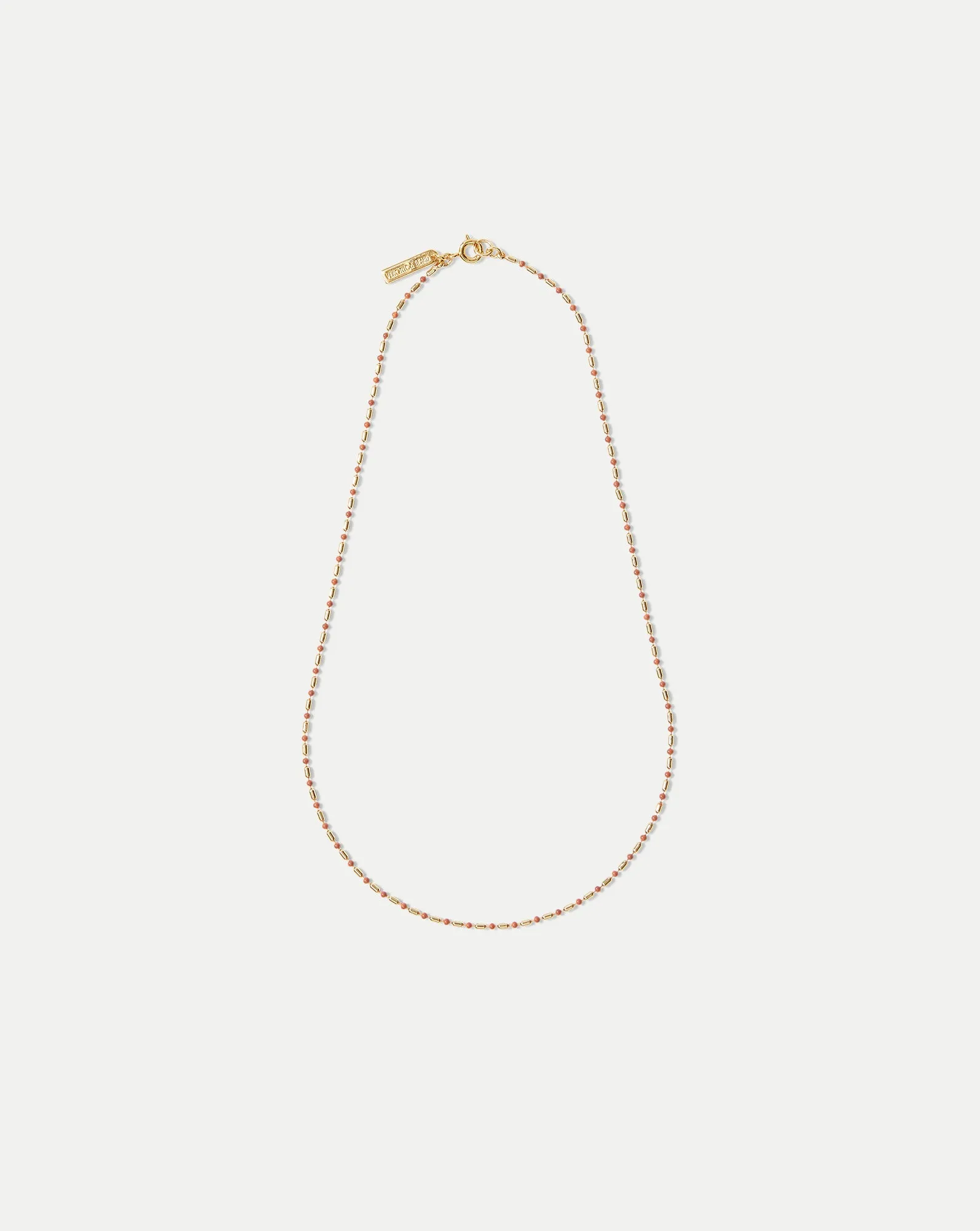 Enamel Bead Chain Necklace sold by Veronica Beard