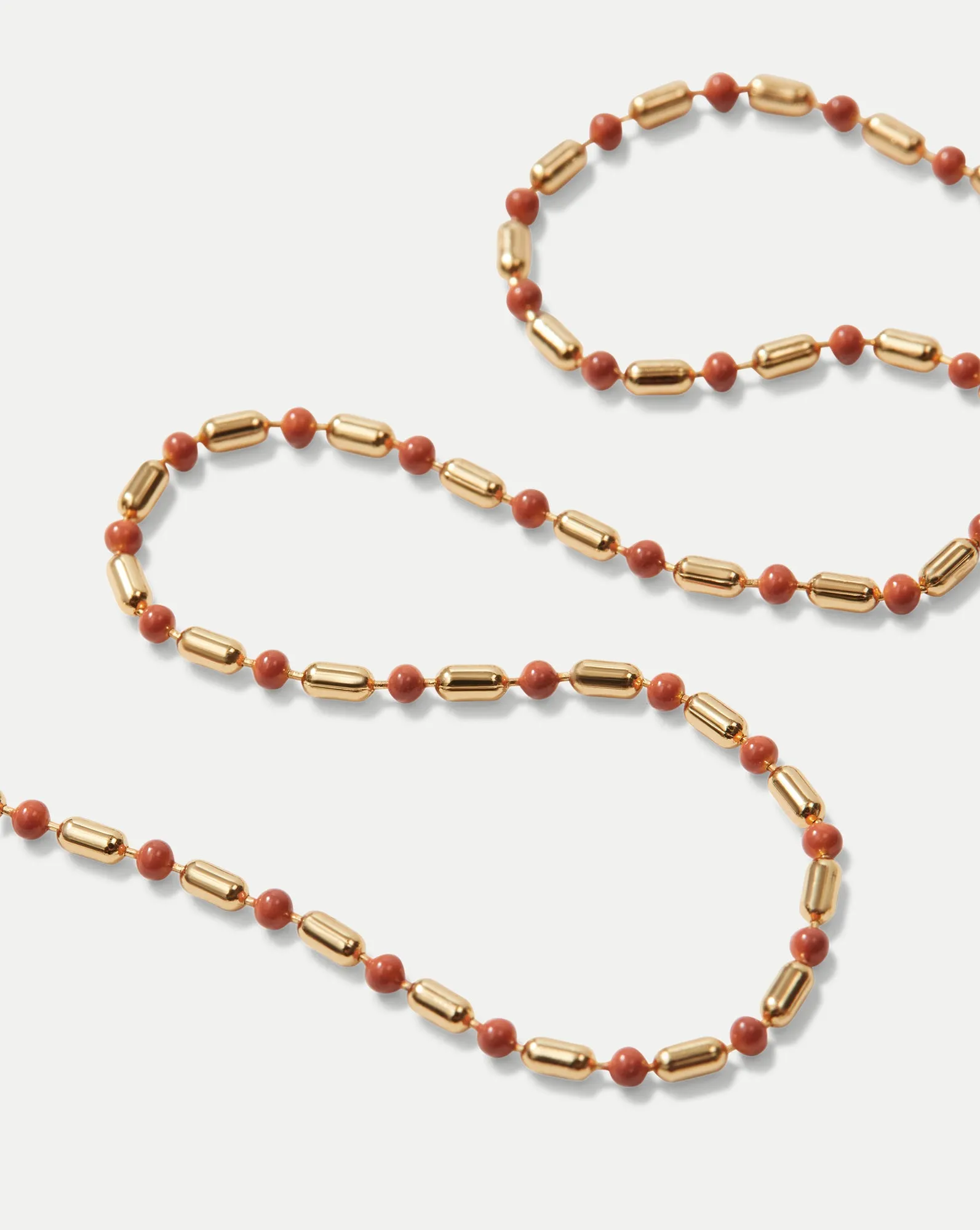 Enamel Bead Chain Necklace sold by Veronica Beard product image thumbnail 4