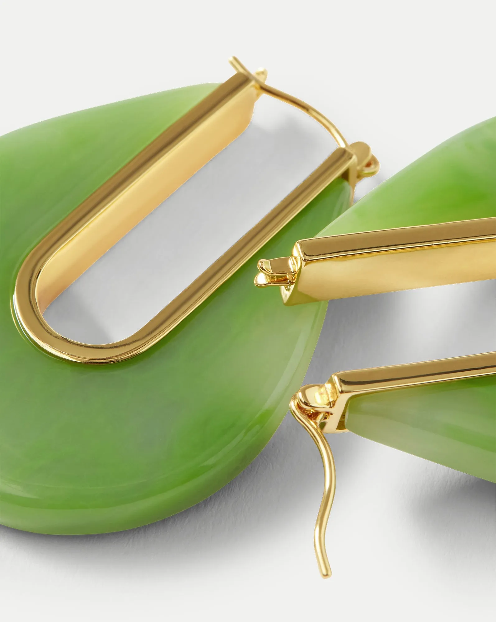 Resin Drop Hoop Earrings sold by Veronica Beard product image thumbnail 5