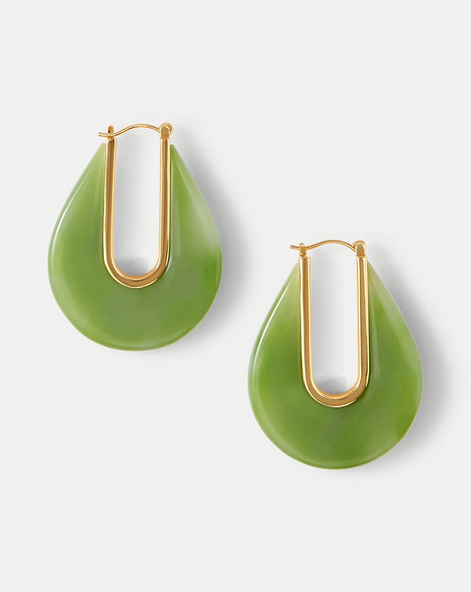 Resin Drop Hoop Earrings sold by Veronica Beard