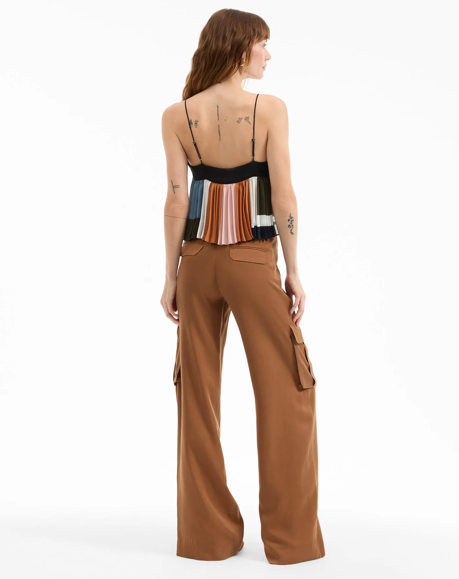 Janie Pleated Tank Top sold by Veronica Beard product image thumbnail 3