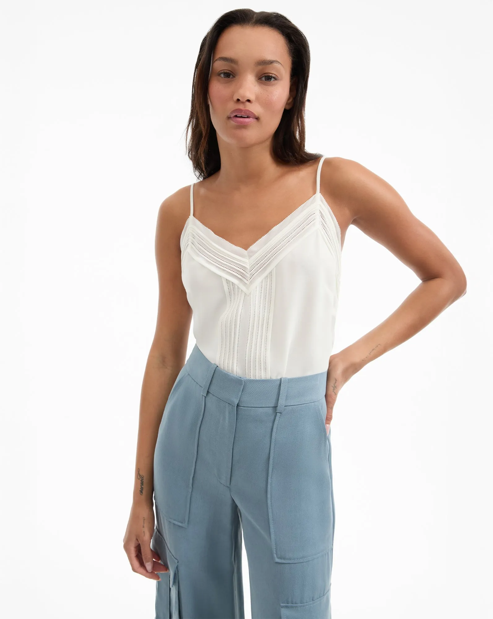 Maray Pintuck Camisole sold by Veronica Beard