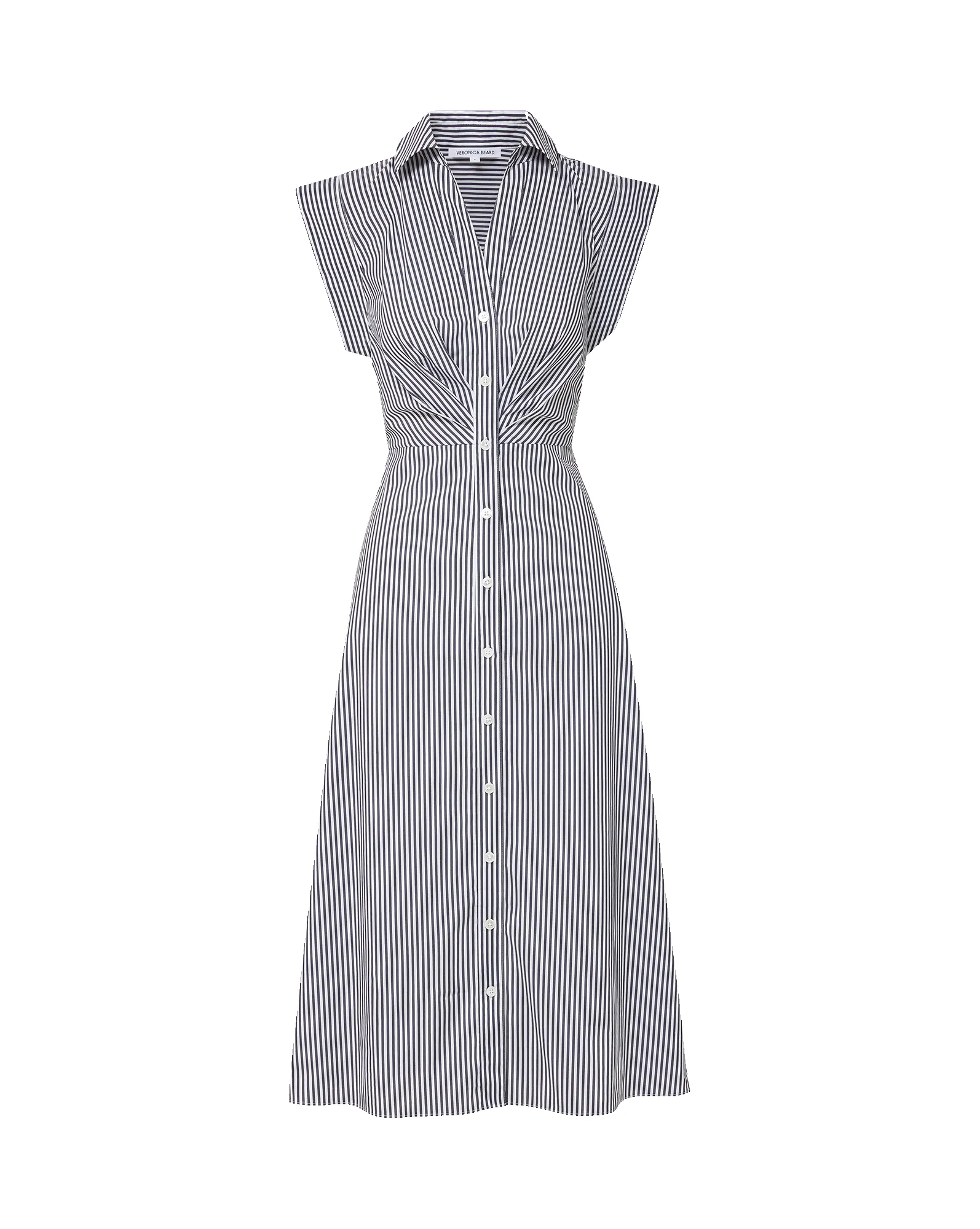 Haydon Striped Midi Shirtdress sold by Veronica Beard product image thumbnail 5
