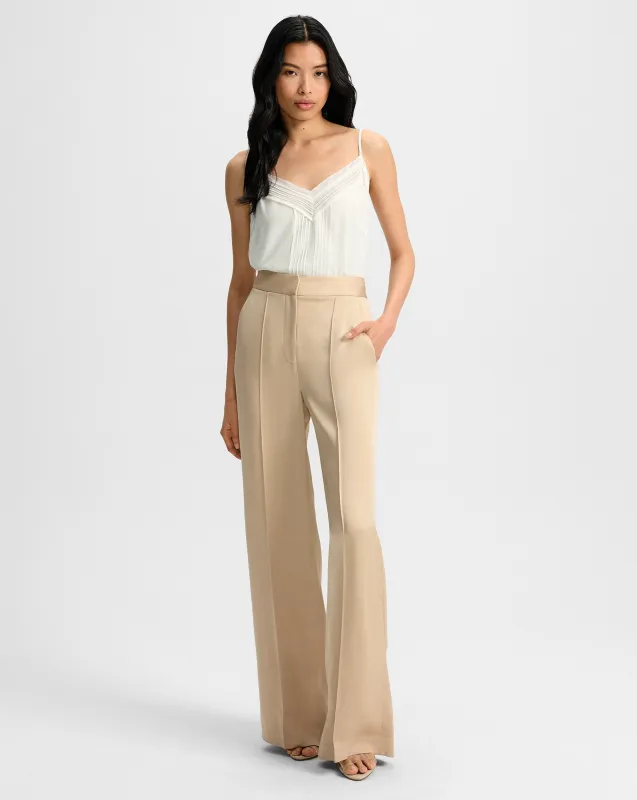 Edia Satin Wide-Leg Pant sold by Veronica Beard