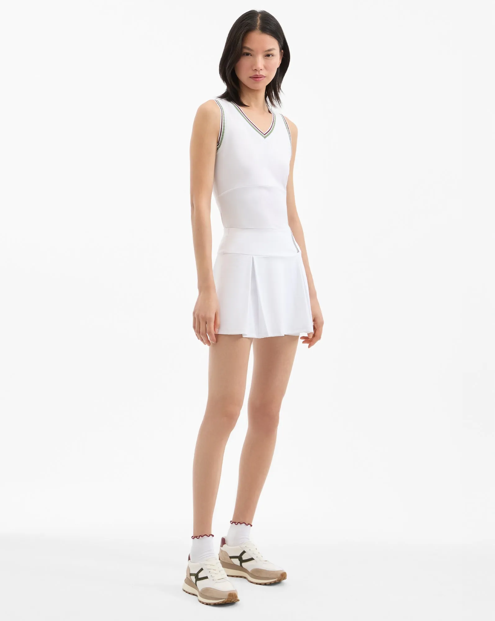 Deuce Pleated Tennis Skort sold by Veronica Beard product image thumbnail 3