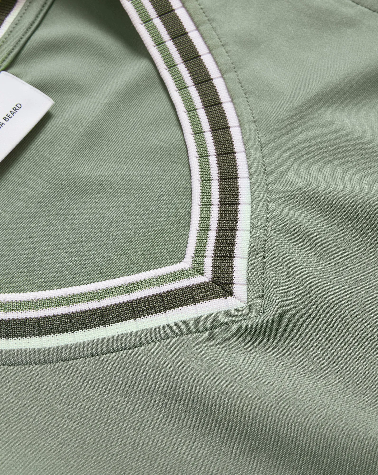 Spin Striped-Trim Tank Top sold by Veronica Beard product image thumbnail 3