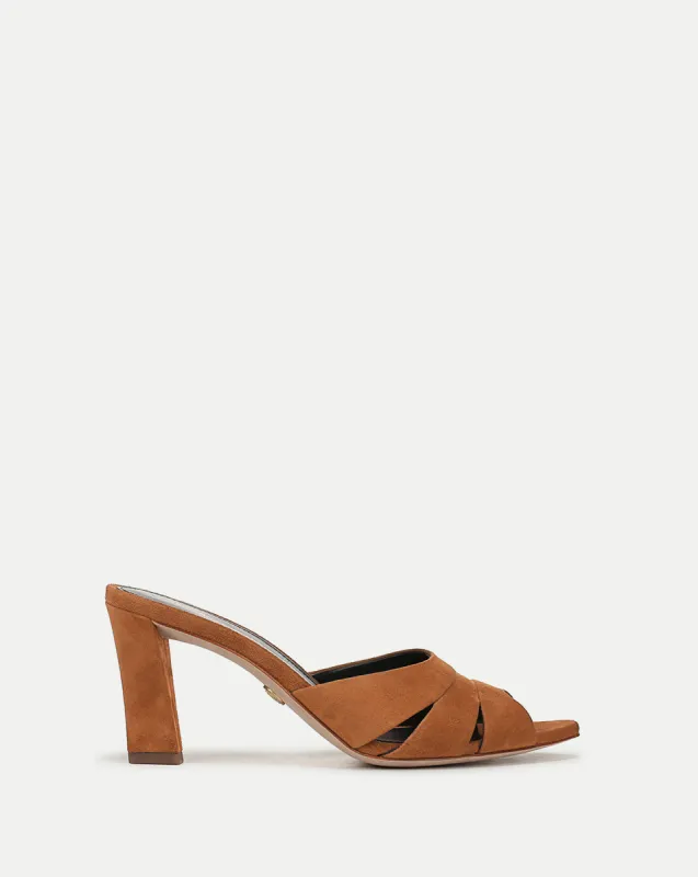 Cassiel Suede Slide Sandal sold by Veronica Beard