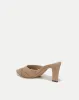 Cassiel Suede Slide Sandal sold by Veronica Beard