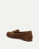Penny Suede Chain-Link Loafer sold by Veronica Beard