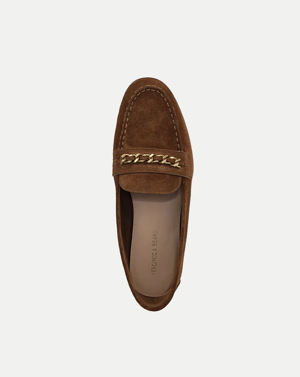 Penny Suede Chain-Link Loafer sold by Veronica Beard product image thumbnail 3