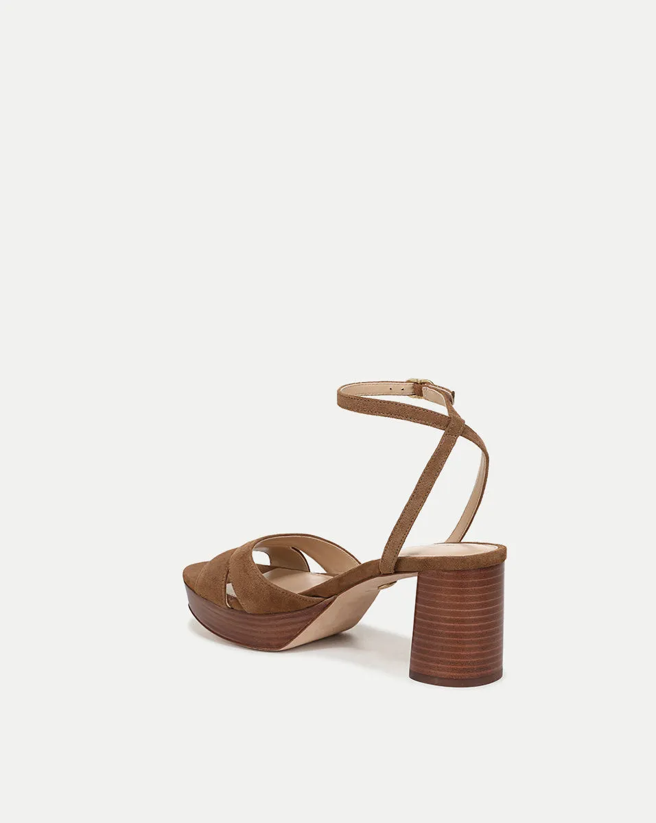 Drina Platform Block-Heel Sandal sold by Veronica Beard product image thumbnail 5