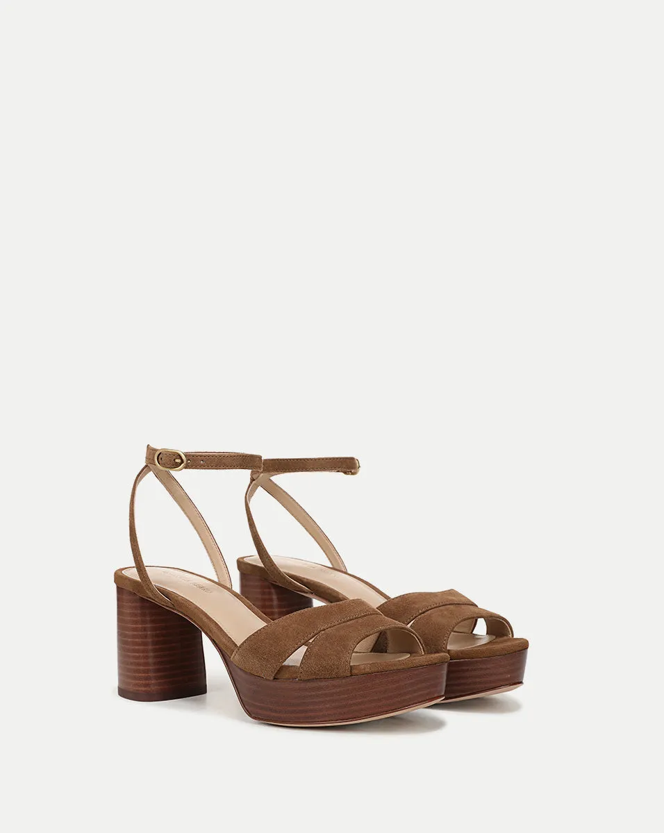 Drina Platform Block-Heel Sandal sold by Veronica Beard product image thumbnail 3