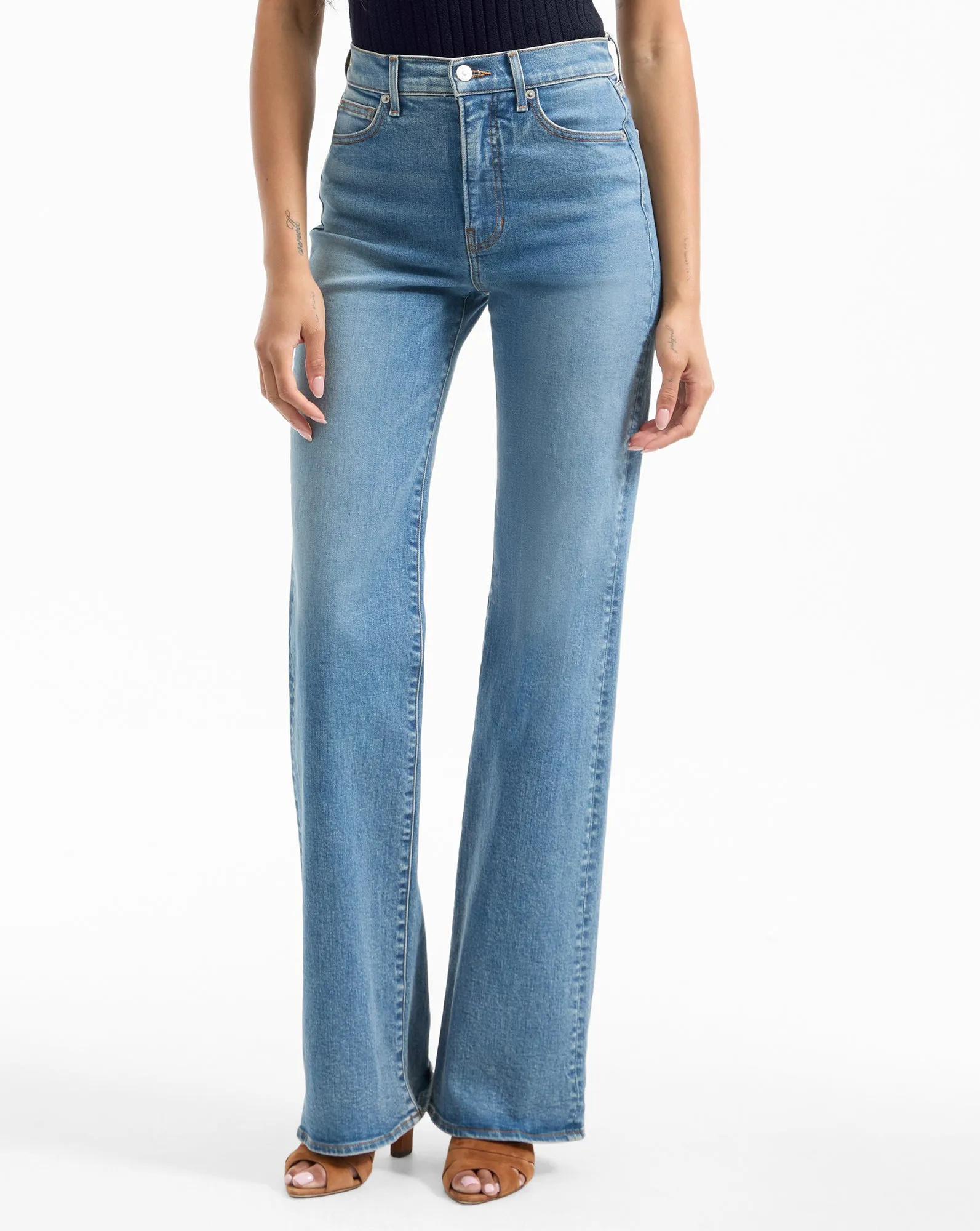 Crosbie Slim Wide-Leg Jean sold by Veronica Beard product image thumbnail 2