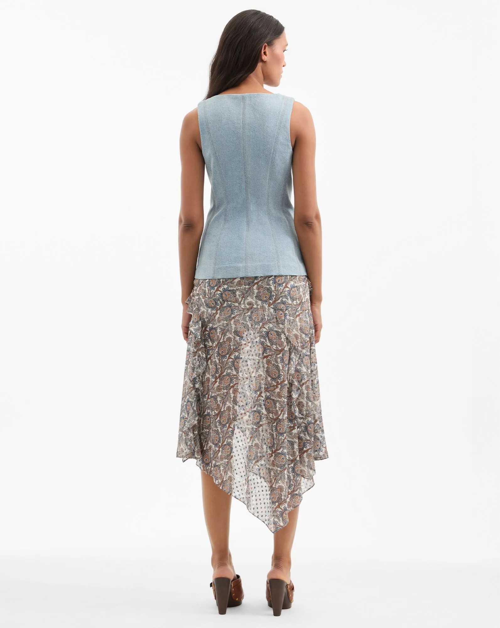 Avalina Denim Vest sold by Veronica Beard product image thumbnail 4