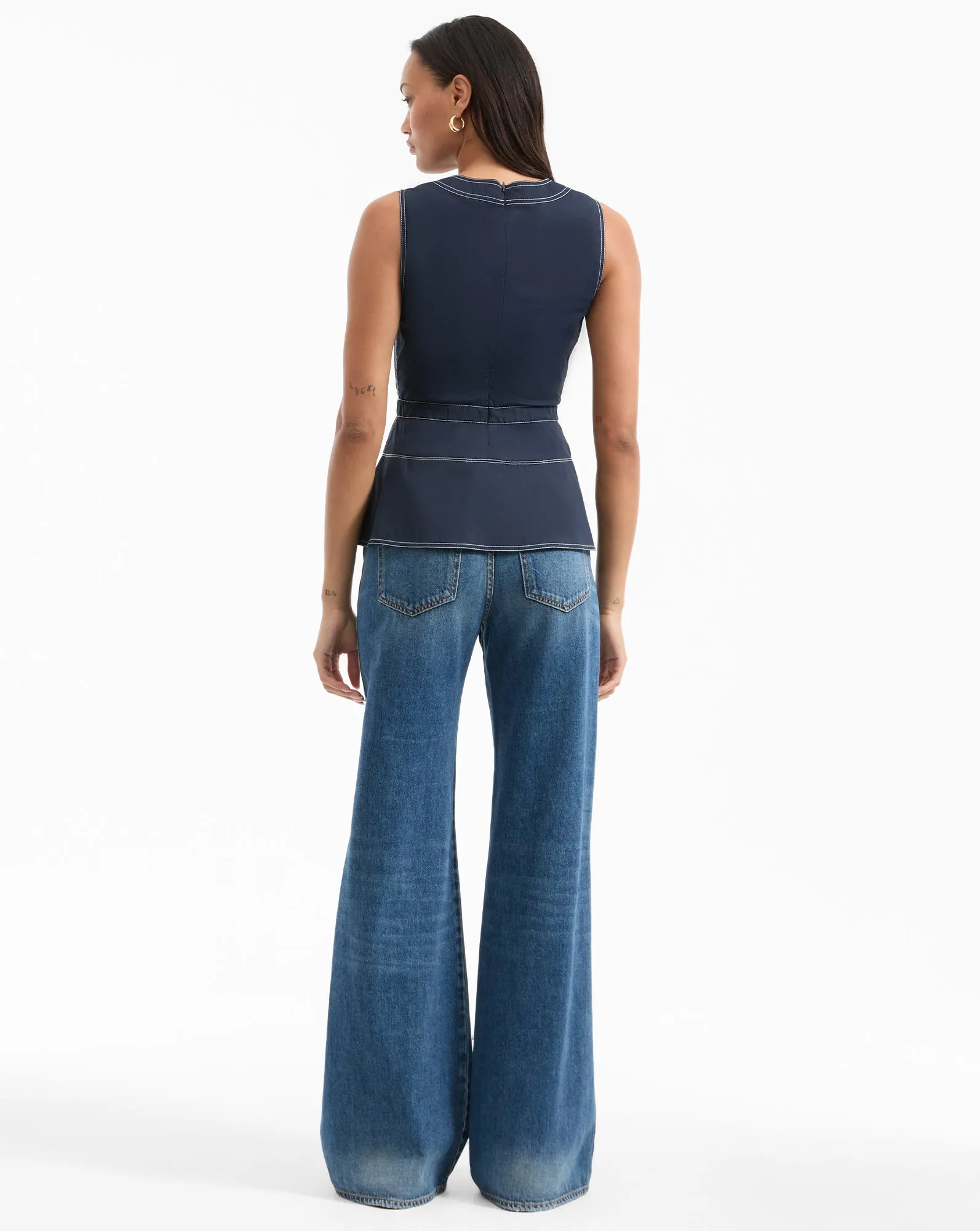 Nickleby Belted Top sold by Veronica Beard product image thumbnail 4