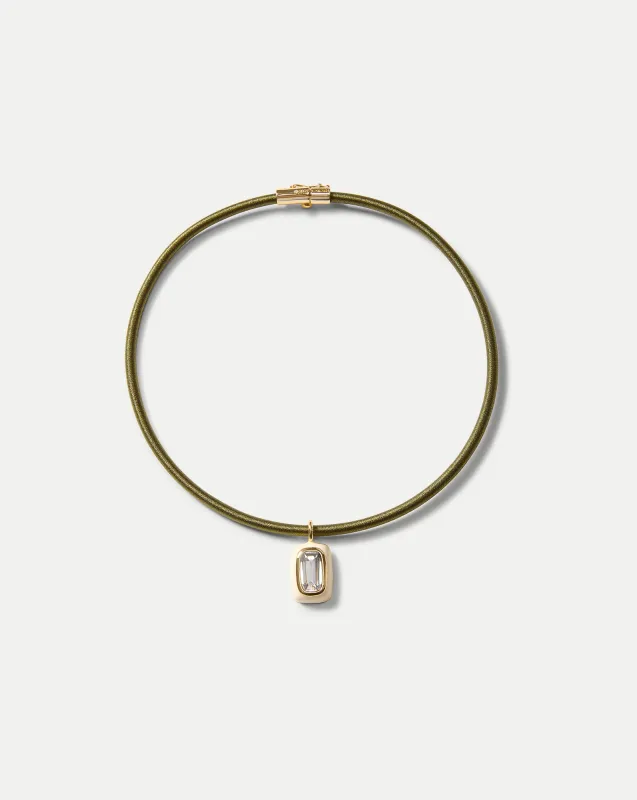 Army Cord Pendant Necklace sold by Veronica Beard