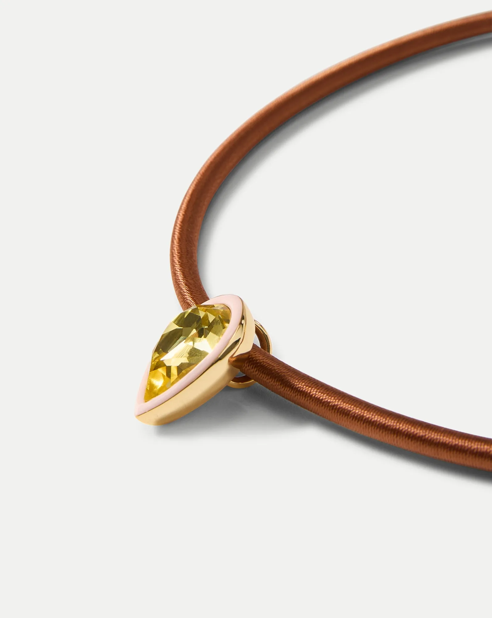 Brown Cord Pendant Necklace sold by Veronica Beard product image thumbnail 3