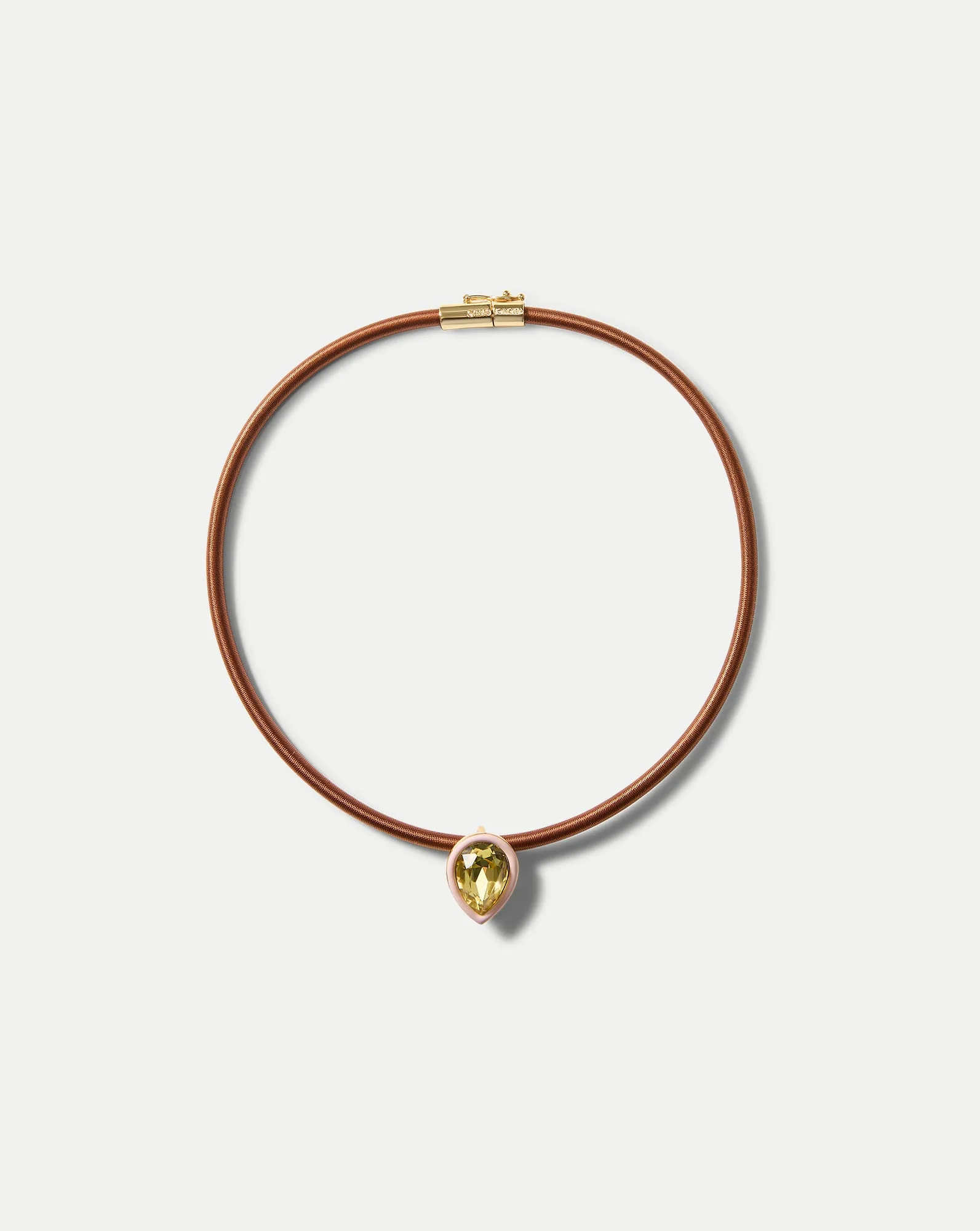 Brown Cord Pendant Necklace sold by Veronica Beard