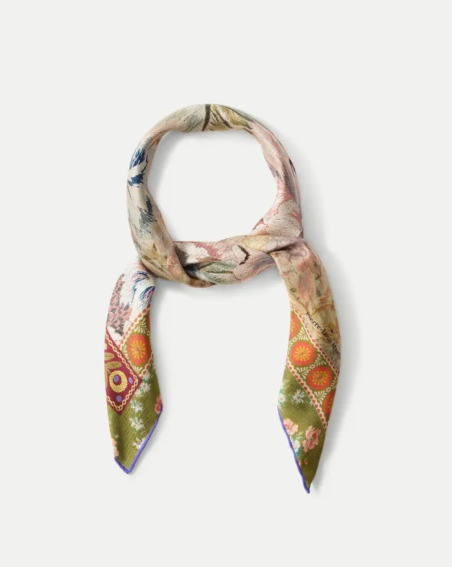 Floral Bandana Silk Scarf sold by Veronica Beard