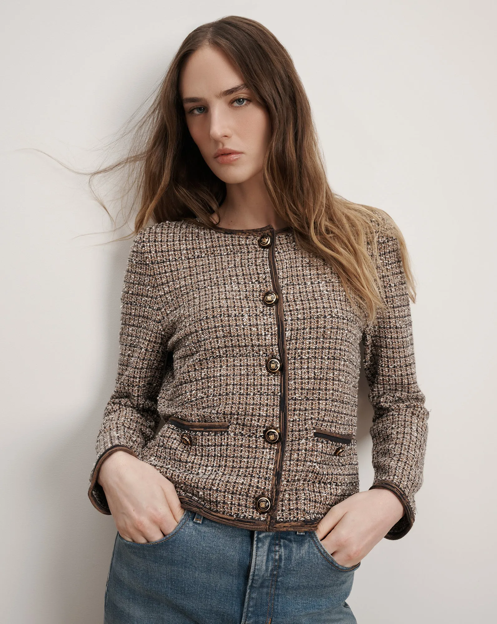 Brisa Knit Jacket sold by Veronica Beard