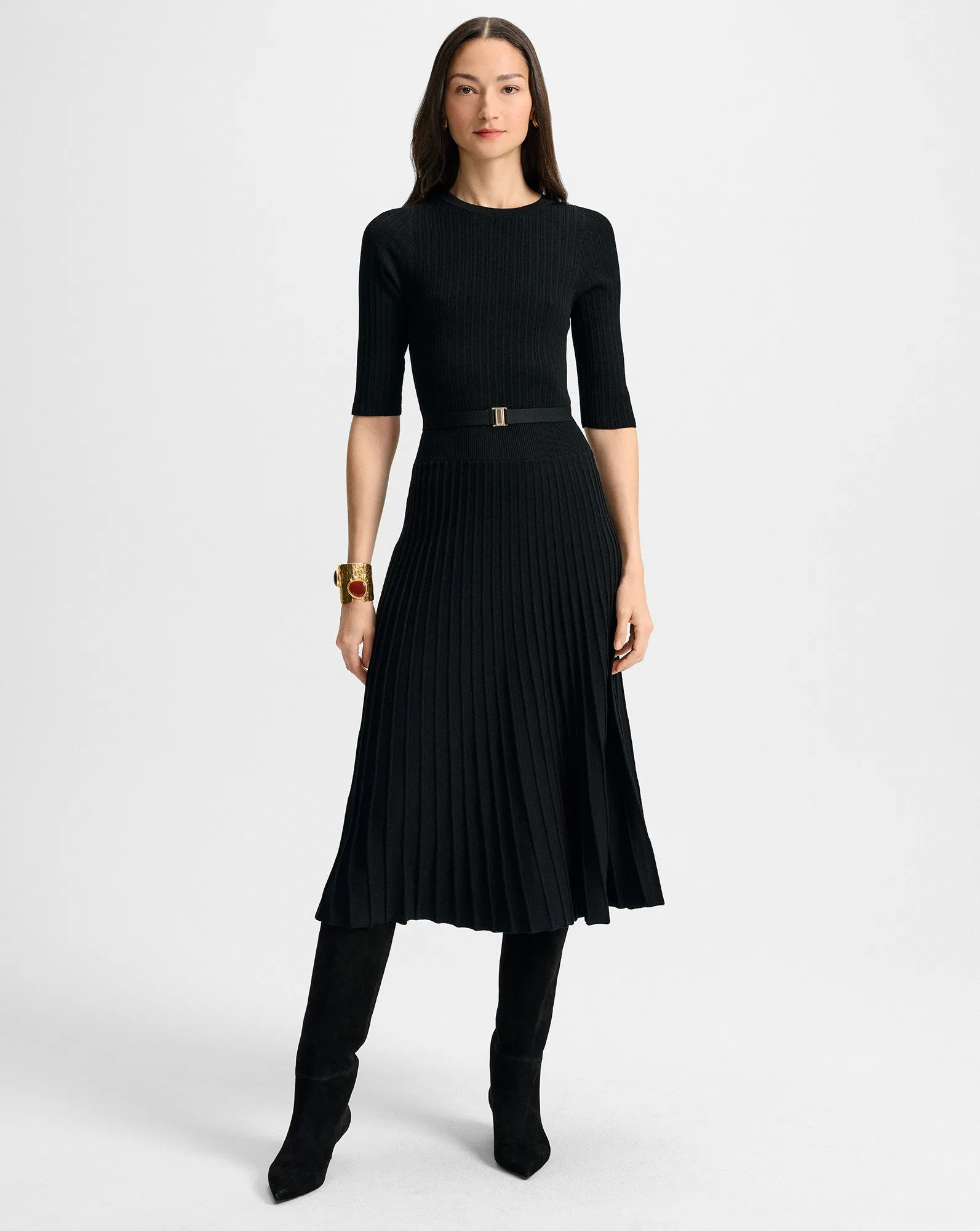 Elthea Belted Midi Dress sold by Veronica Beard