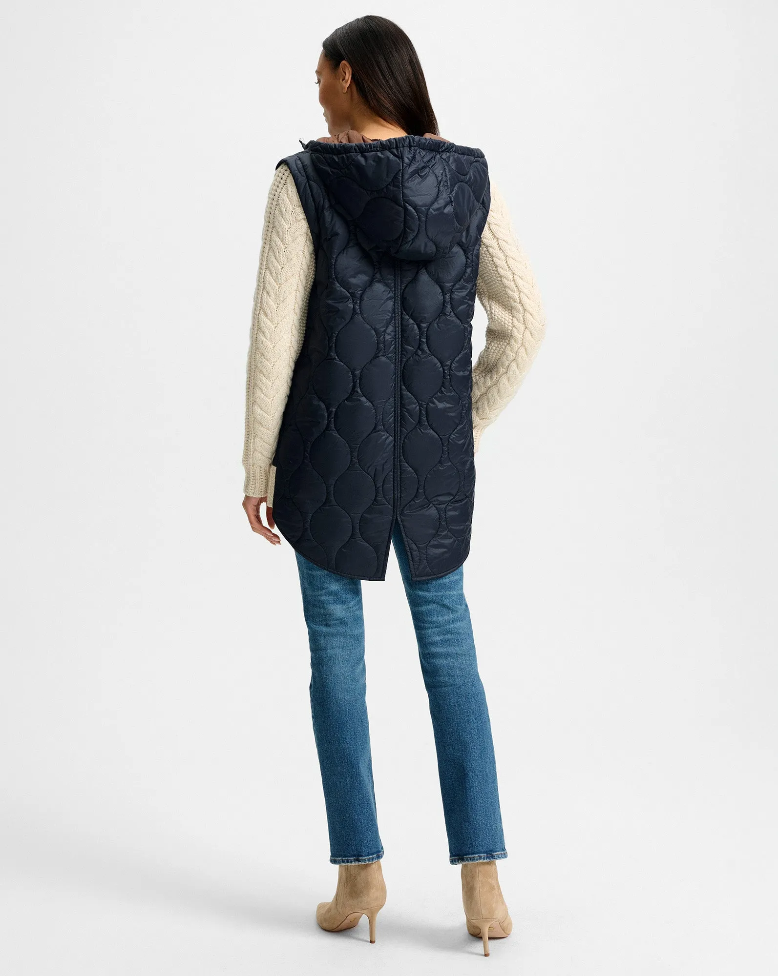 Barrows Knit-Sleeve Quilted Jacket sold by Veronica Beard product image thumbnail 4