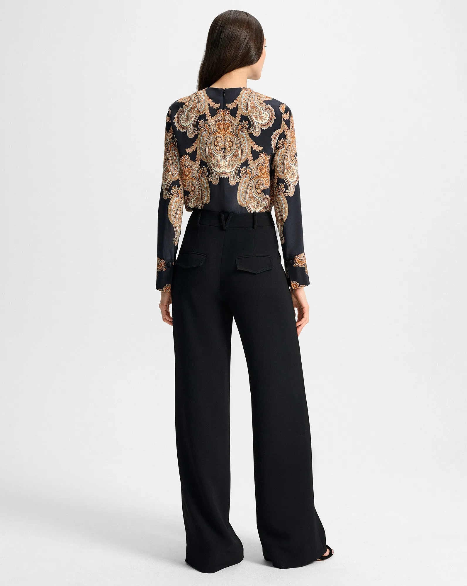 Karisse Paisley Silk Blouse sold by Veronica Beard product image thumbnail 4
