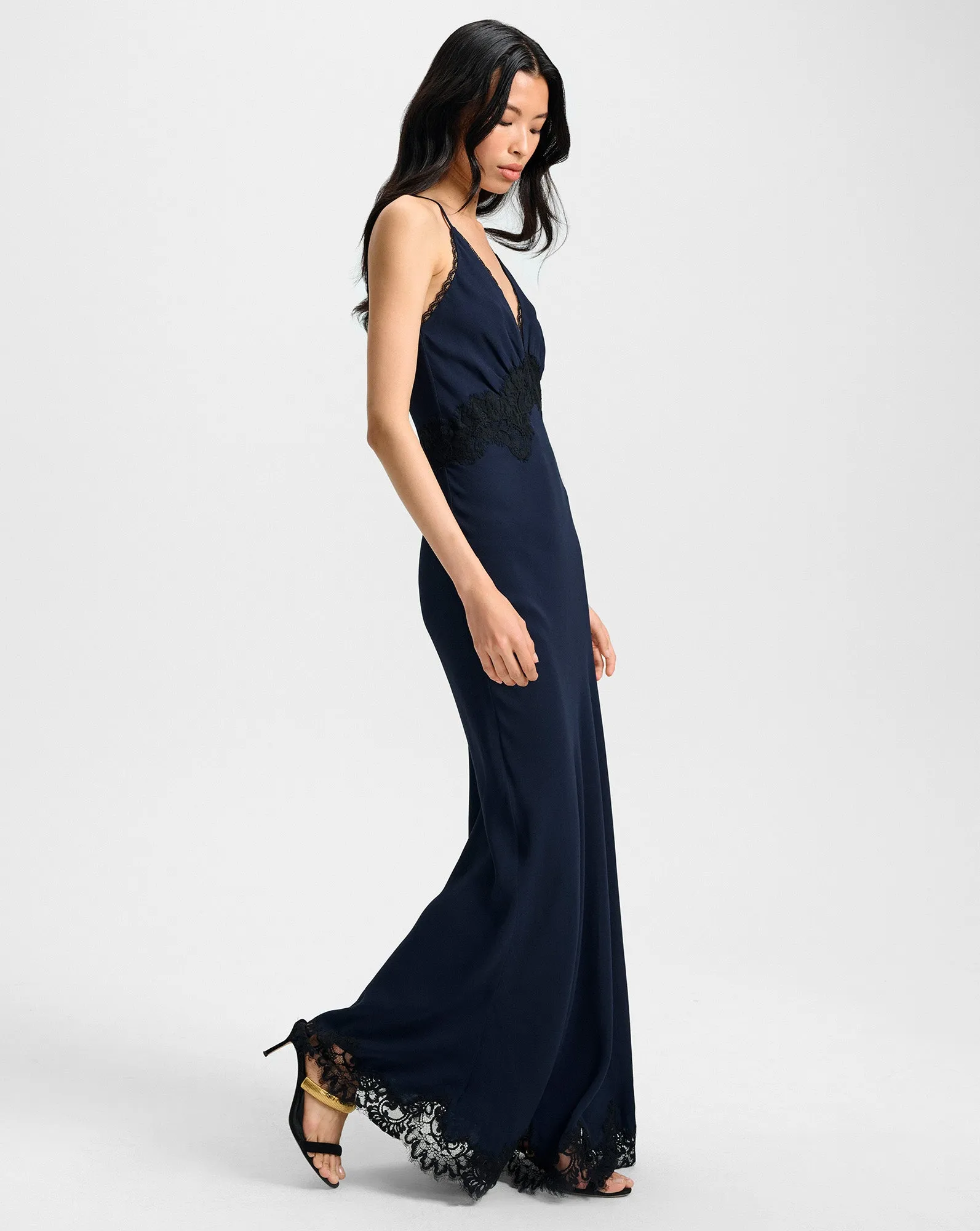 Muriel Lace-Trim Maxi Dress sold by Veronica Beard product image thumbnail 3