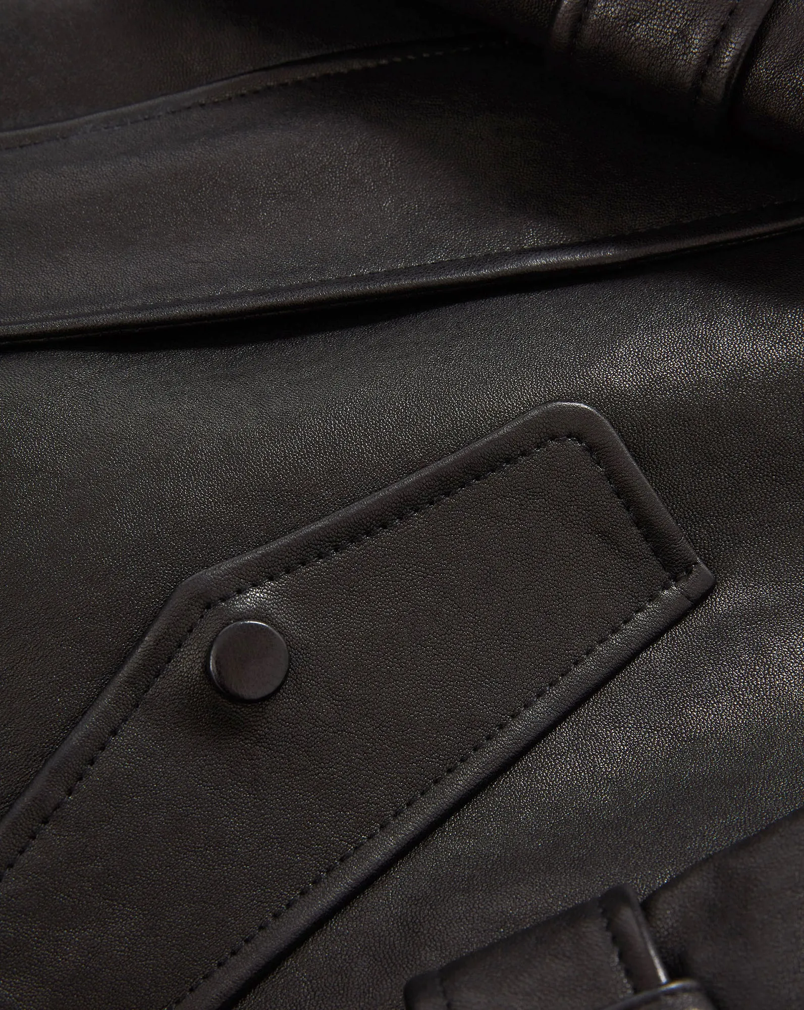 Bateman Cropped Leather Jacket sold by Veronica Beard product image thumbnail 3