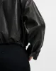 Bateman Cropped Leather Jacket sold by Veronica Beard