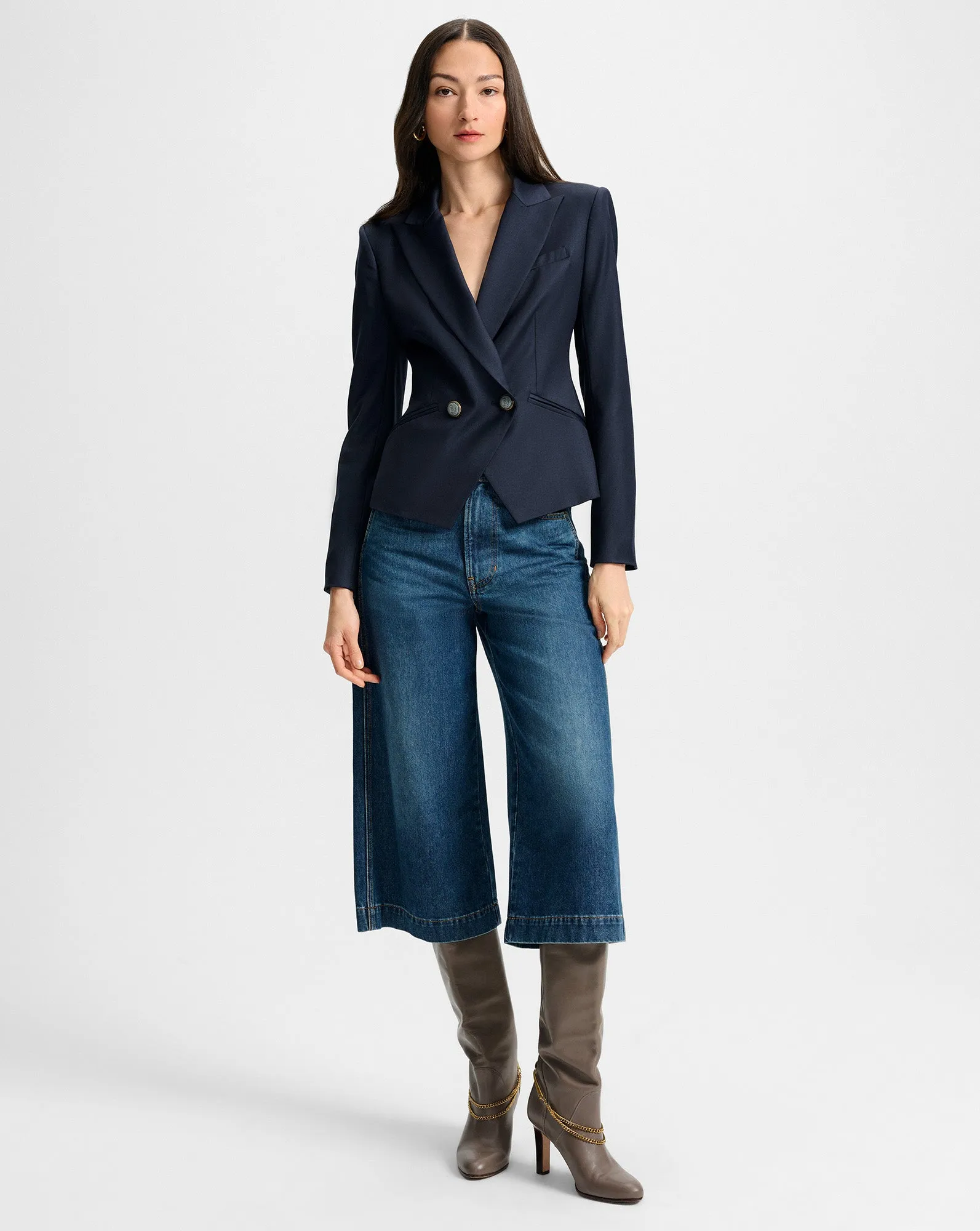 Rickie Cropped Dickey Jacket sold by Veronica Beard product image thumbnail 3