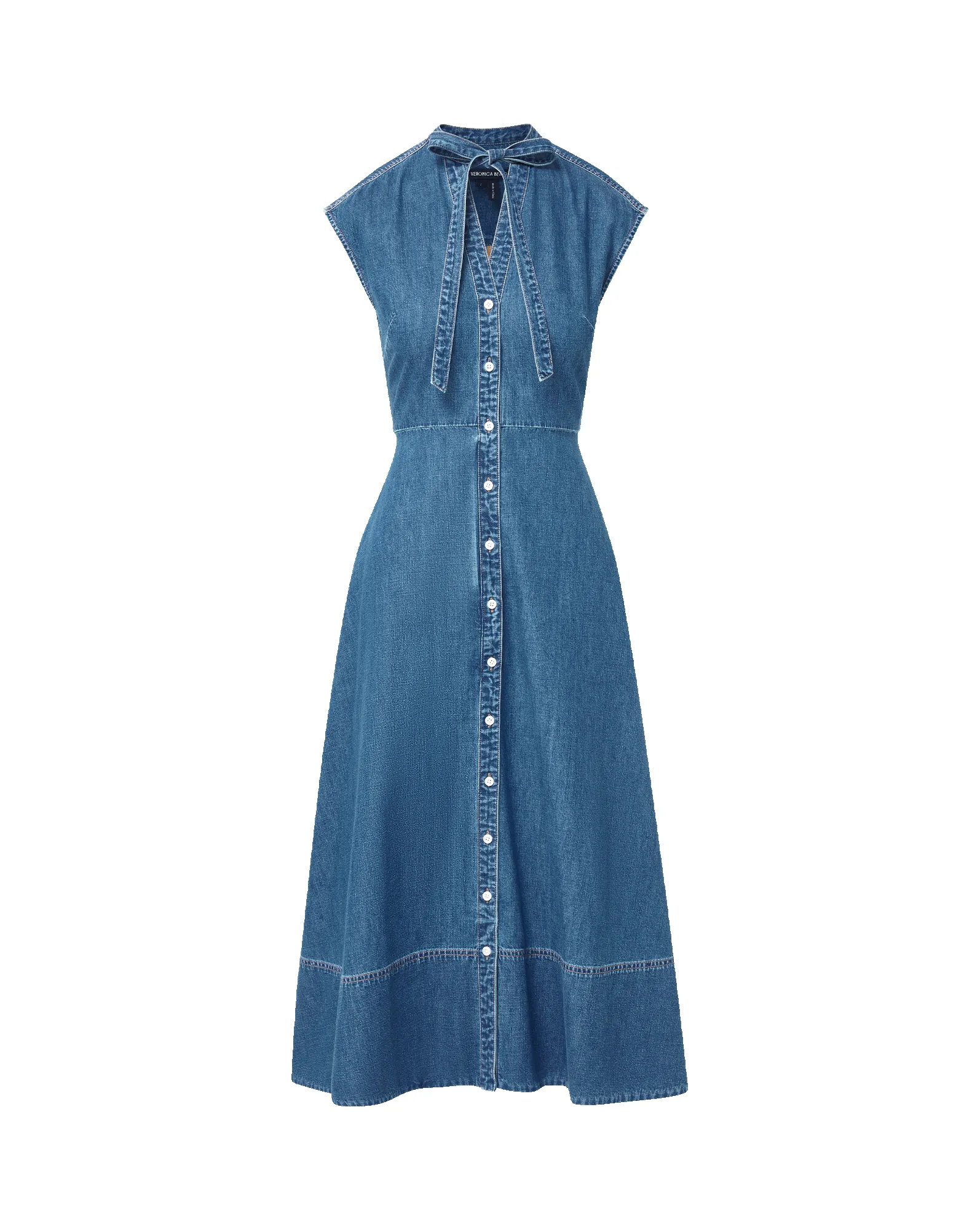 Honora Denim Midi Shirtdress sold by Veronica Beard product image thumbnail 5