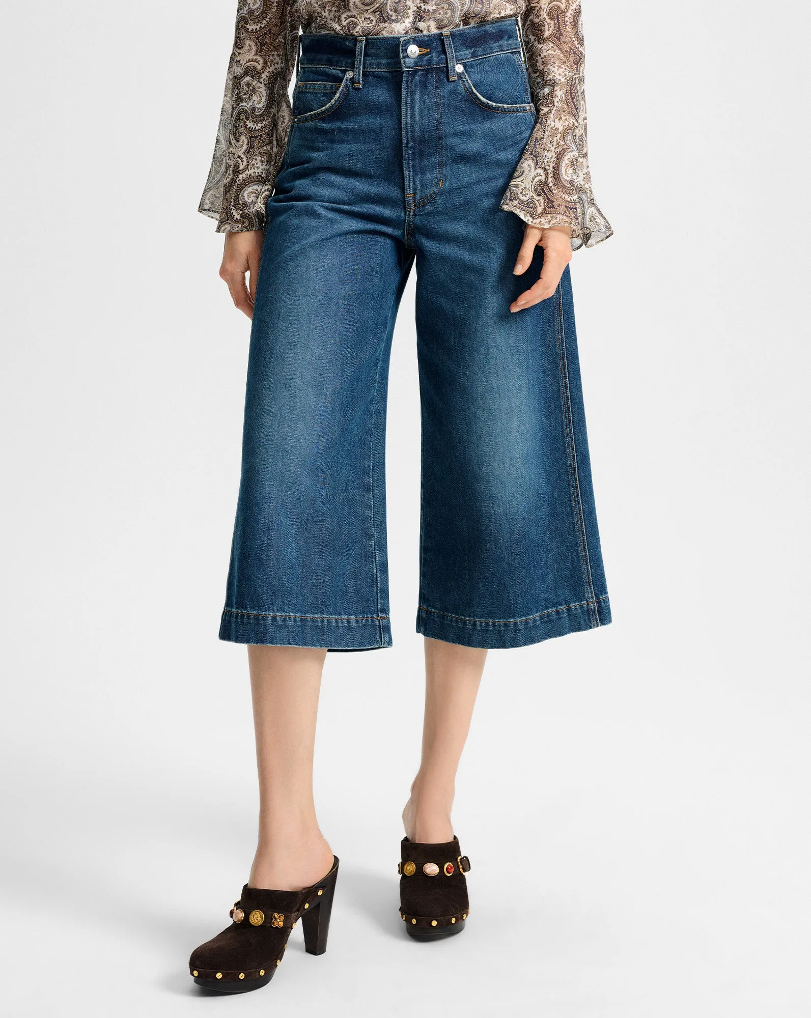 Marlowe Denim Culotte sold by Veronica Beard product image thumbnail 2