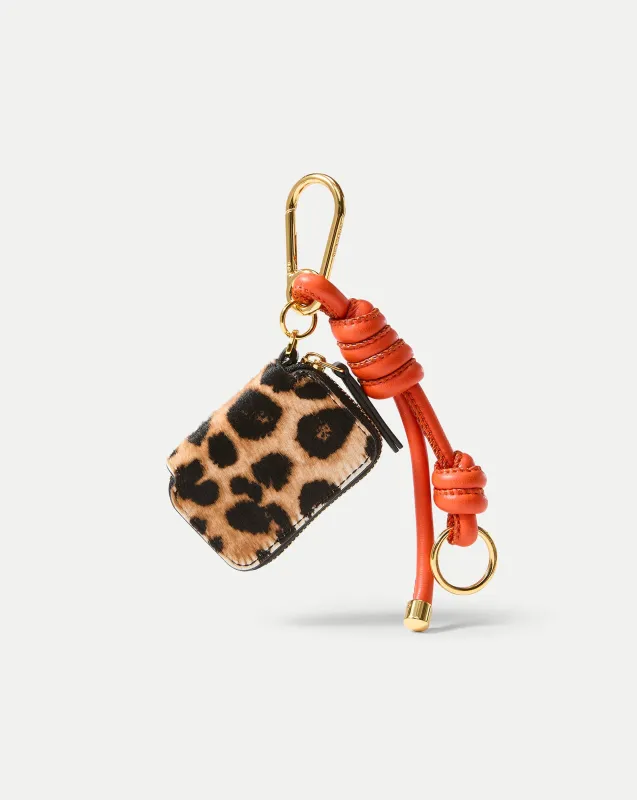 Leopard Zip Pouch Bag Charm sold by Veronica Beard