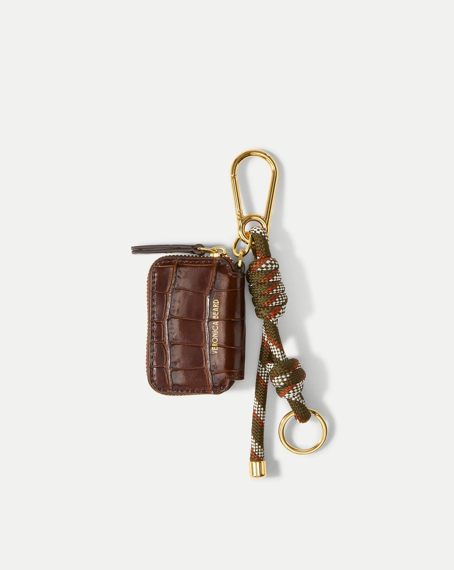 Croc-Embossed Zip Pouch Bag Charm sold by Veronica Beard product image thumbnail 2