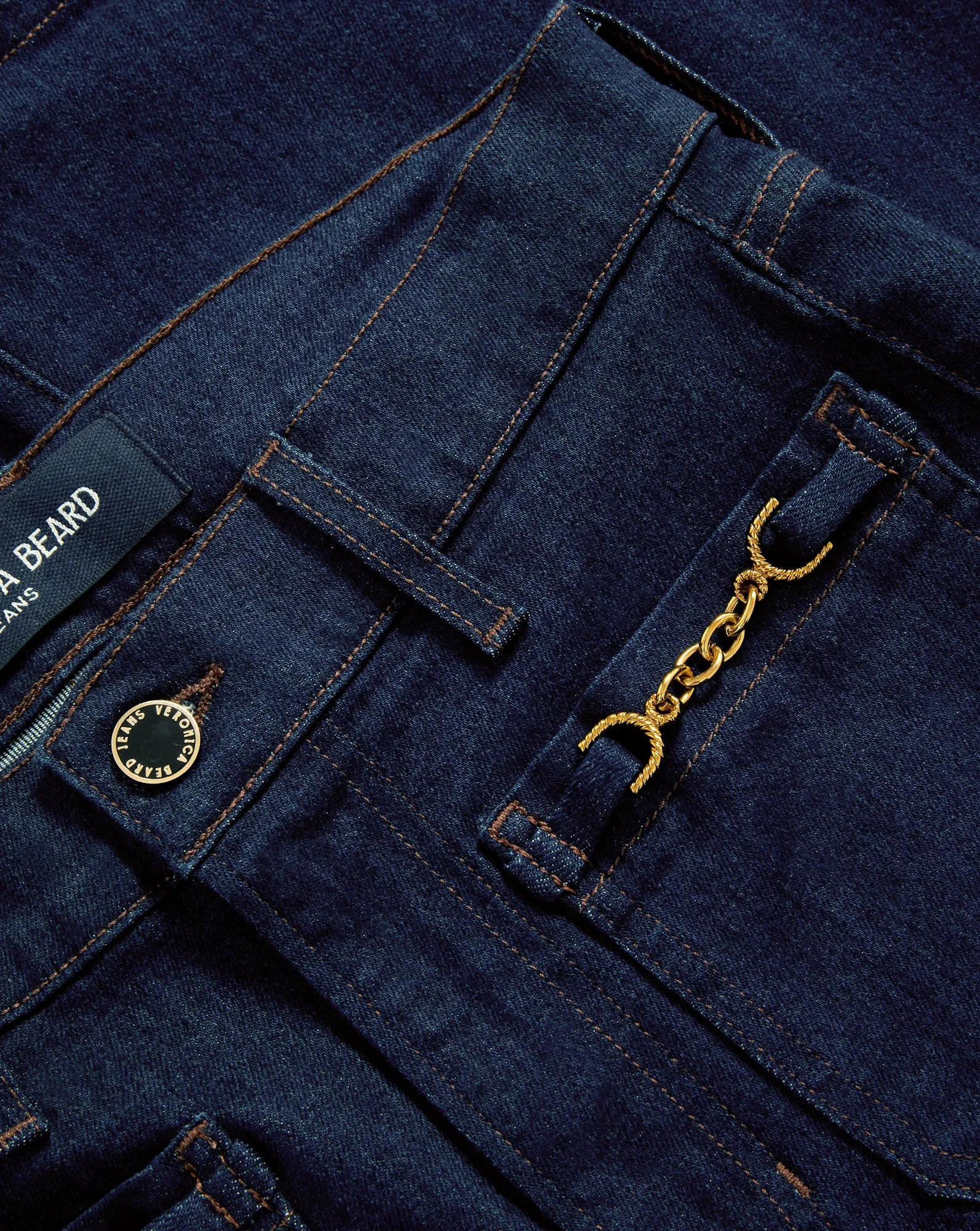 Beverly Chain-Pocket Skinny-Flare Jean sold by Veronica Beard product image thumbnail 4