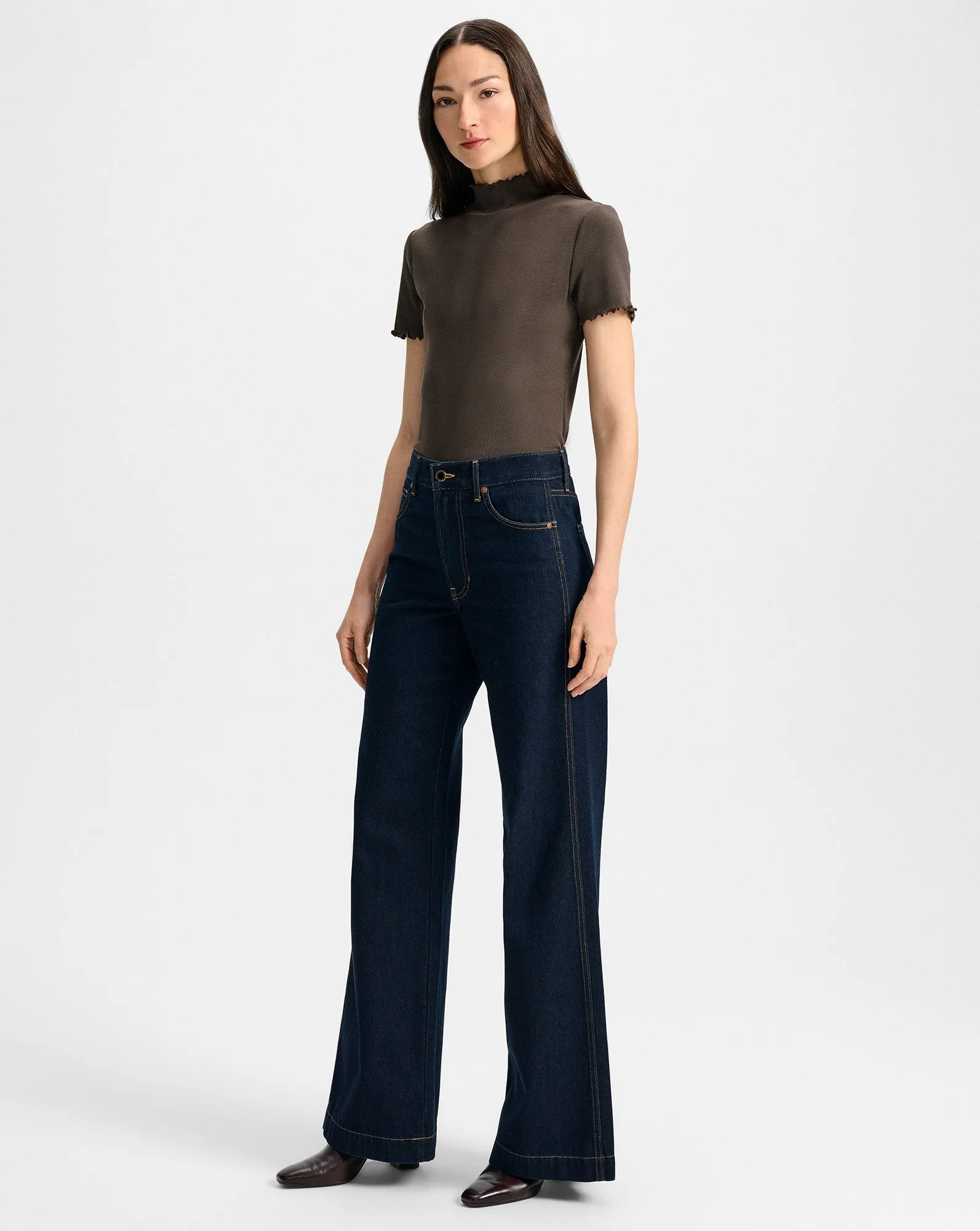 Kasey Wide-Leg Jean sold by Veronica Beard product image thumbnail 3