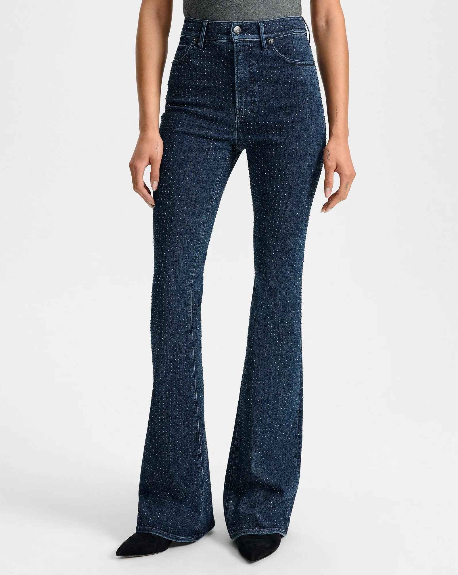 Beverly Rhinestone Skinny-Flare Jean sold by Veronica Beard product image thumbnail 2