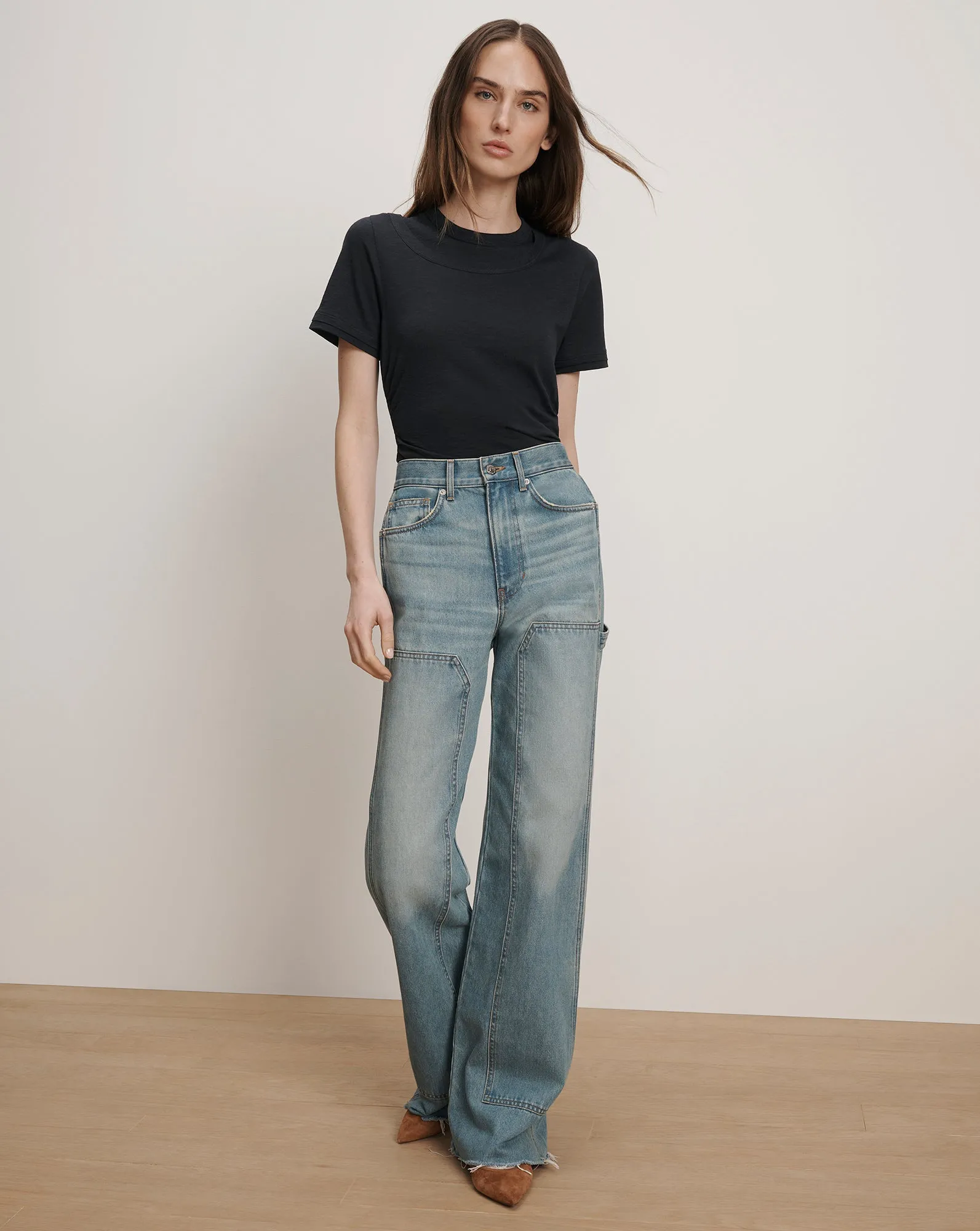 Damian Double-Collar T-Shirt sold by Veronica Beard product image thumbnail 2