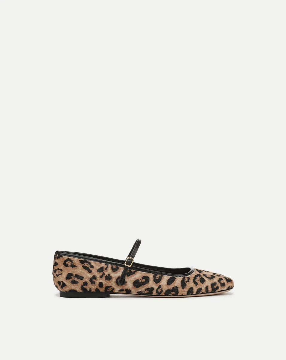 Ellie Leopard Flat sold by Veronica Beard